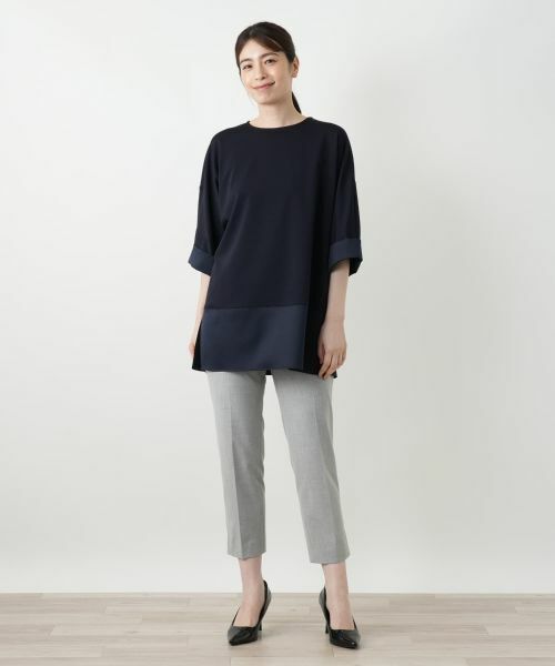 Leilian / レリアン カットソー | 切替チュニックカットソー | 詳細4