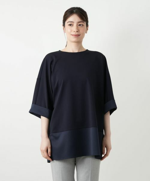 Leilian / レリアン カットソー | 切替チュニックカットソー | 詳細7