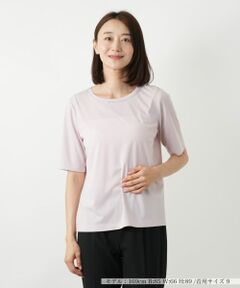 Leilian / レリアン カットソー | ビジューネックカットソー