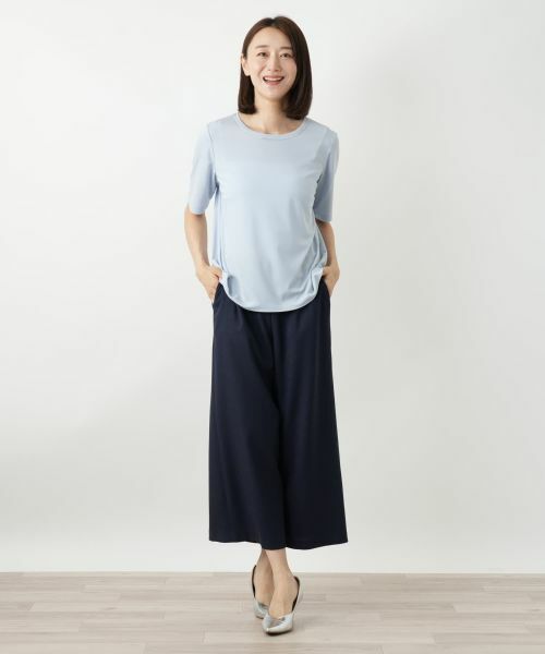 Leilian / レリアン カットソー | ビジューネックカットソー | 詳細1