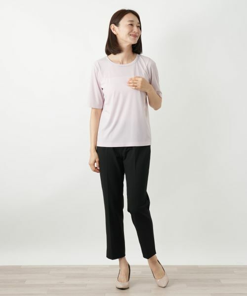 Leilian / レリアン カットソー | ビジューネックカットソー | 詳細4