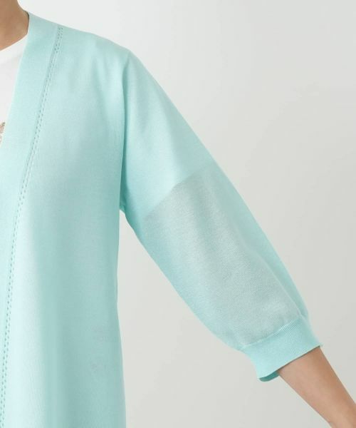 Leilian / レリアン カーディガン・ボレロ | ノーボタンカーディガン | 詳細12