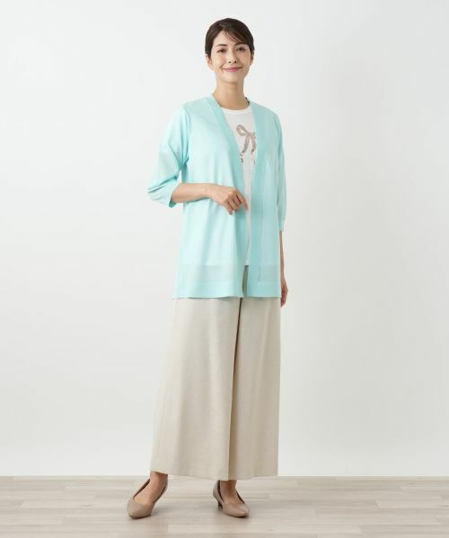 Leilian / レリアン カーディガン・ボレロ | ノーボタンカーディガン | 詳細4