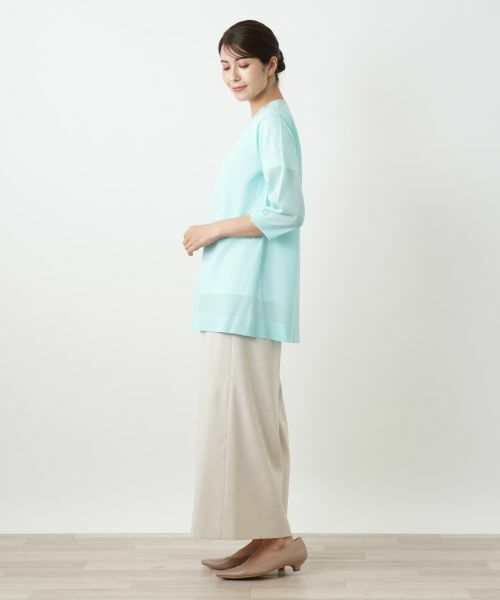 Leilian / レリアン カーディガン・ボレロ | ノーボタンカーディガン | 詳細5