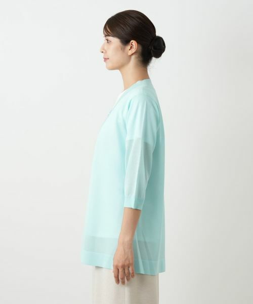 Leilian / レリアン カーディガン・ボレロ | ノーボタンカーディガン | 詳細8