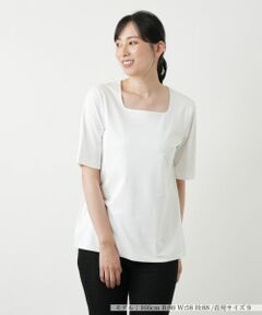 Leilian / レリアン Tシャツ | スクエアネックカットソー