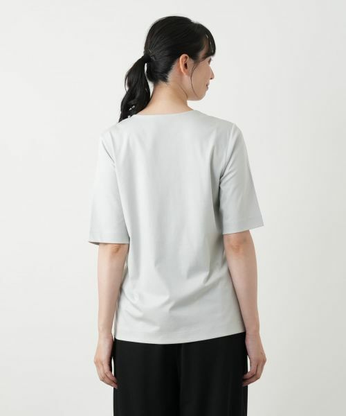 Leilian / レリアン Tシャツ | スクエアネックカットソー | 詳細12