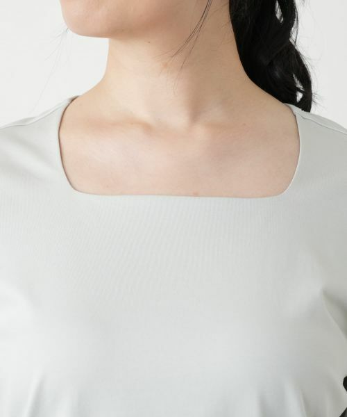 Leilian / レリアン Tシャツ | スクエアネックカットソー | 詳細13