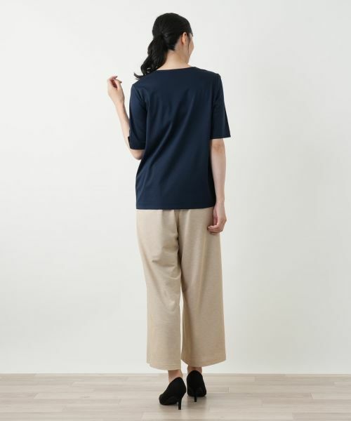 Leilian / レリアン Tシャツ | スクエアネックカットソー | 詳細3