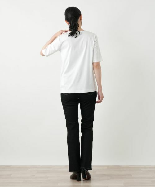 Leilian / レリアン Tシャツ | スクエアネックカットソー | 詳細6