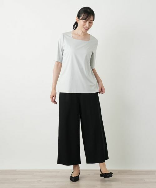 Leilian / レリアン Tシャツ | スクエアネックカットソー | 詳細7