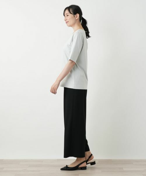 Leilian / レリアン Tシャツ | スクエアネックカットソー | 詳細8