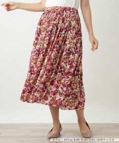 Leilian / レリアン ロング・マキシ丈スカート | 花柄プリーツスカート
