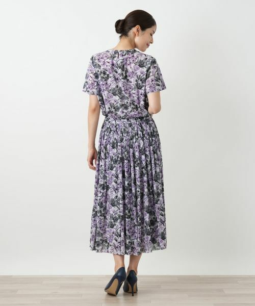 Leilian / レリアン ロング・マキシ丈スカート | 花柄プリーツスカート | 詳細3