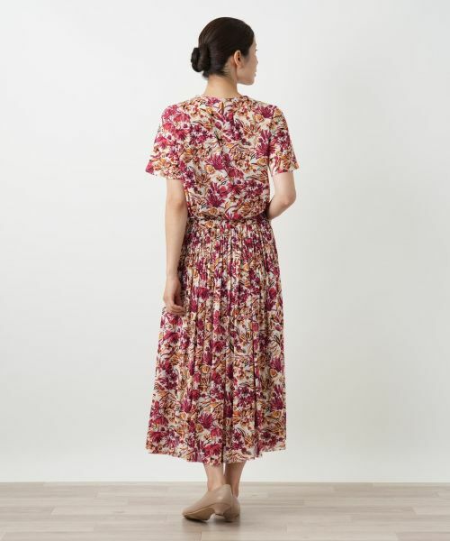 Leilian / レリアン ロング・マキシ丈スカート | 花柄プリーツスカート | 詳細6