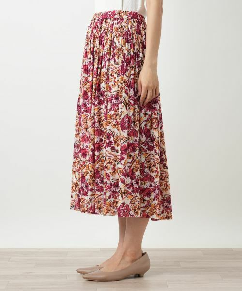 Leilian / レリアン ロング・マキシ丈スカート | 花柄プリーツスカート | 詳細8