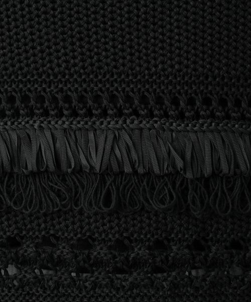 Leilian / レリアン テーラードジャケット | 透かし編みフリンジベスト【Leilian WHITE LABEL】 | 詳細14