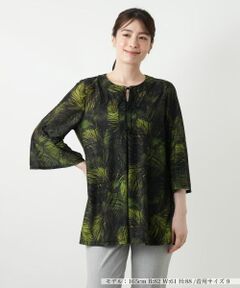 Leilian / レリアン シャツ・ブラウス | プリントフレアブラウス【Leilian WHITE LABEL】