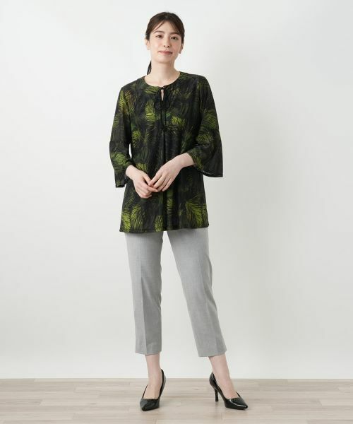 Leilian / レリアン シャツ・ブラウス | プリントフレアブラウス【Leilian WHITE LABEL】 | 詳細1