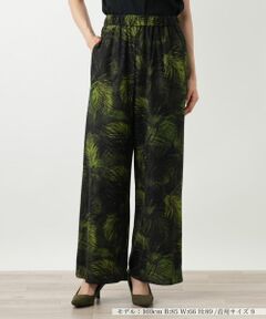 Leilian / レリアン その他パンツ | プリントワイドパンツ【Leilian WHITE LABEL】