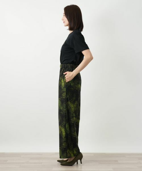 Leilian / レリアン その他パンツ | プリントワイドパンツ【Leilian WHITE LABEL】 | 詳細2