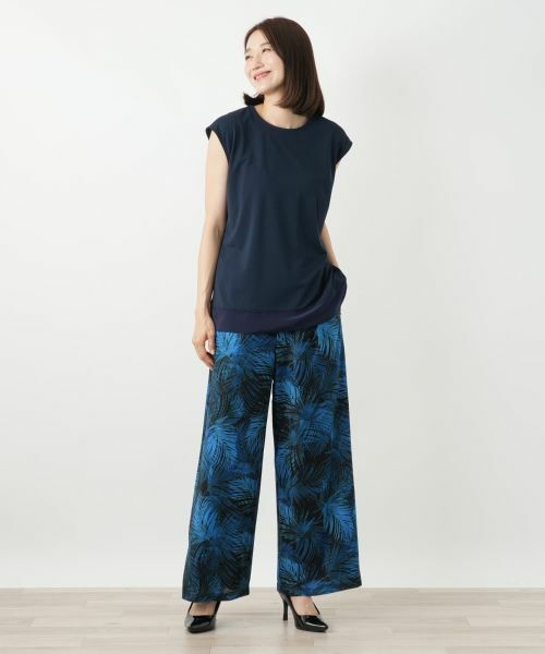 Leilian / レリアン その他パンツ | プリントワイドパンツ【Leilian WHITE LABEL】 | 詳細4