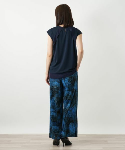 Leilian / レリアン その他パンツ | プリントワイドパンツ【Leilian WHITE LABEL】 | 詳細6