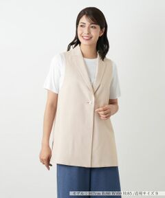 Leilian / レリアン テーラードジャケット | ラペルドベスト