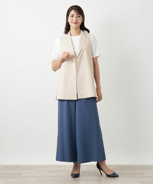 Leilian / レリアン テーラードジャケット | ラペルドベスト | 詳細1