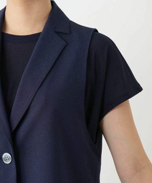 Leilian / レリアン テーラードジャケット | ラペルドベスト | 詳細12