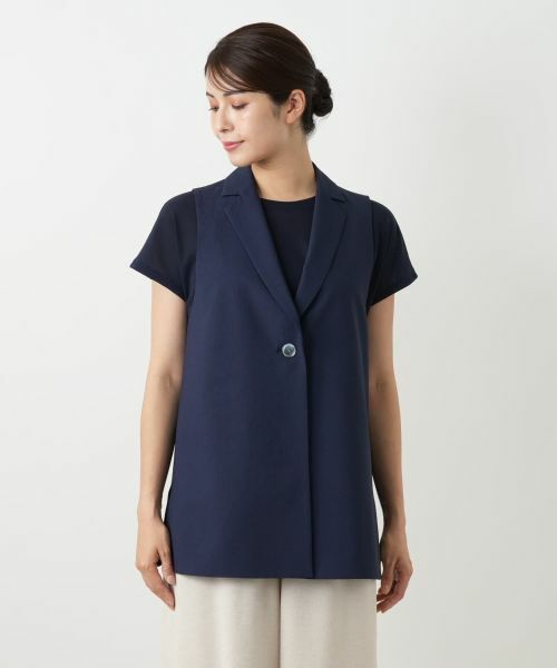 Leilian / レリアン テーラードジャケット | ラペルドベスト | 詳細7