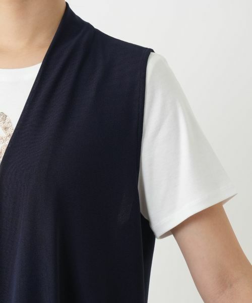 Leilian / レリアン テーラードジャケット | セミロングベスト | 詳細12