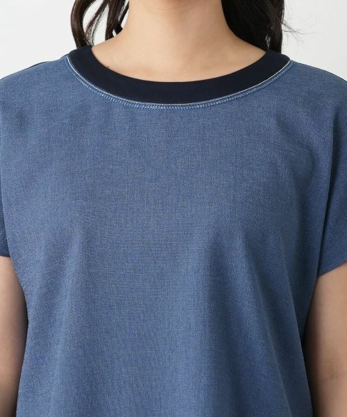 Leilian / レリアン カットソー | 異素材切替カットソー | 詳細10