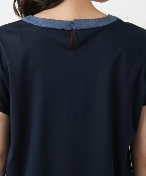 Leilian / レリアン カットソー | 異素材切替カットソー | 詳細11