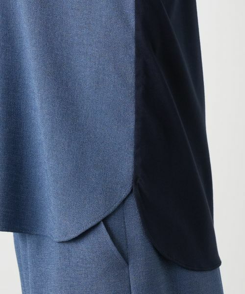 Leilian / レリアン カットソー | 異素材切替カットソー | 詳細13