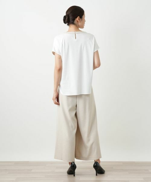 Leilian / レリアン カットソー | 異素材切替カットソー | 詳細3