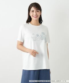 Leilian / レリアン Tシャツ | ラインストーンカットソー【Leilian WHITE LABEL】