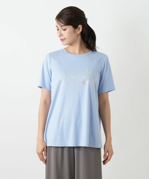 Leilian / レリアン Tシャツ | ラインストーンカットソー【Leilian WHITE LABEL】 | 詳細12