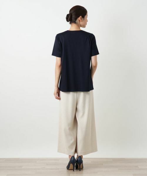 Leilian / レリアン Tシャツ | ラインストーンカットソー【Leilian WHITE LABEL】 | 詳細3