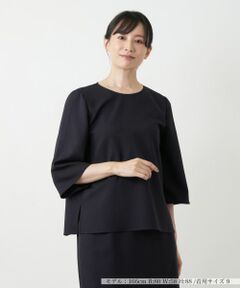 Leilian / レリアン シャツ・ブラウス | 七分袖スリットブラウス