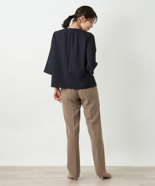 Leilian / レリアン シャツ・ブラウス | 七分袖スリットブラウス | 詳細21