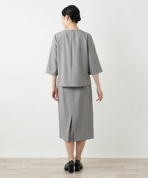 Leilian / レリアン シャツ・ブラウス | 七分袖スリットブラウス | 詳細3