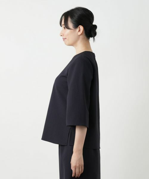 Leilian / レリアン シャツ・ブラウス | 七分袖スリットブラウス | 詳細8