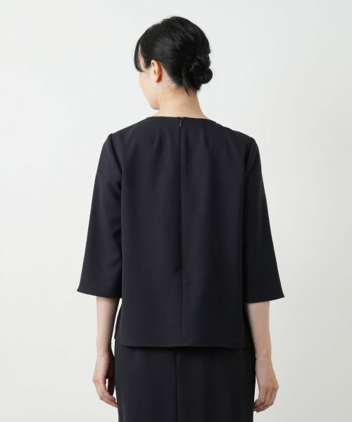 Leilian / レリアン シャツ・ブラウス | 七分袖スリットブラウス | 詳細9