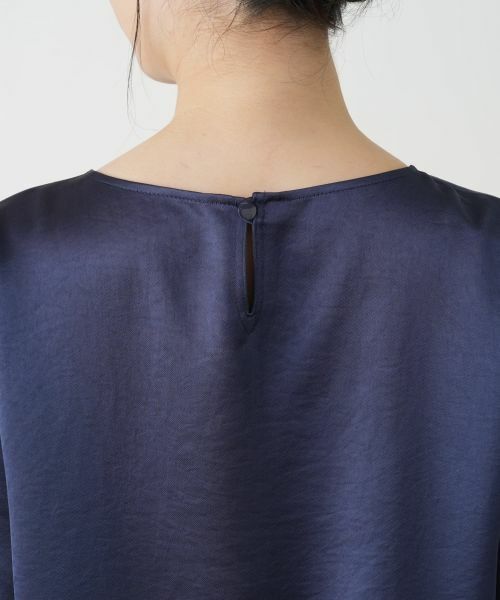 Leilian / レリアン シャツ・ブラウス | 洗えるストレッチサテンブラウス | 詳細15