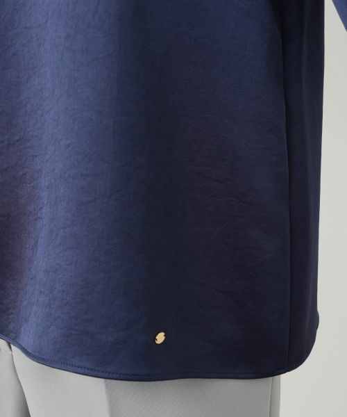 Leilian / レリアン シャツ・ブラウス | 洗えるストレッチサテンブラウス | 詳細17