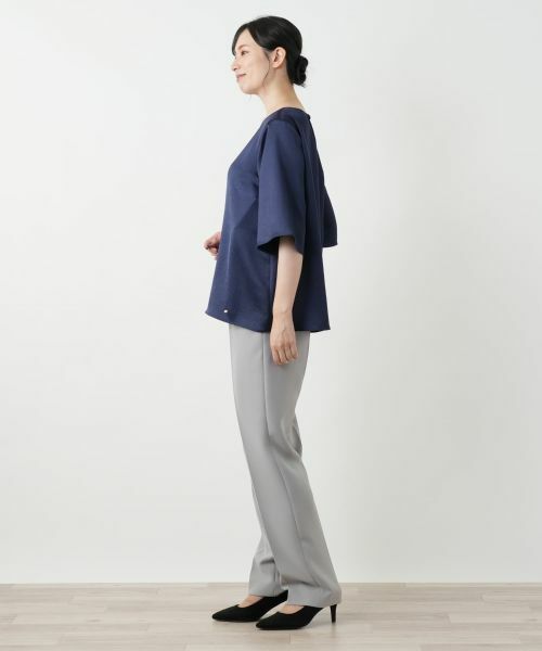 Leilian / レリアン シャツ・ブラウス | 洗えるストレッチサテンブラウス | 詳細9