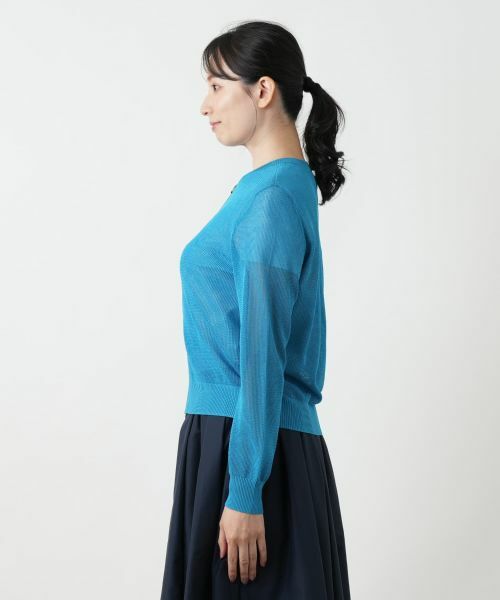 Leilian / レリアン その他アウター | メッシュ編みニットブルゾン | 詳細12