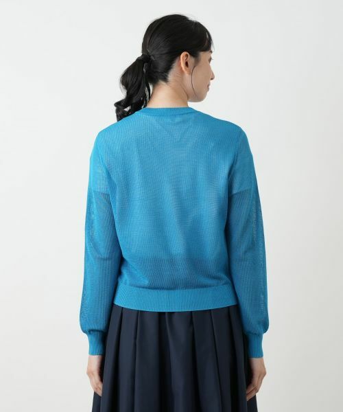 Leilian / レリアン その他アウター | メッシュ編みニットブルゾン | 詳細13