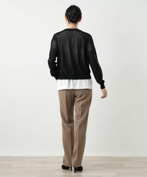 Leilian / レリアン その他アウター | メッシュ編みニットブルゾン | 詳細3